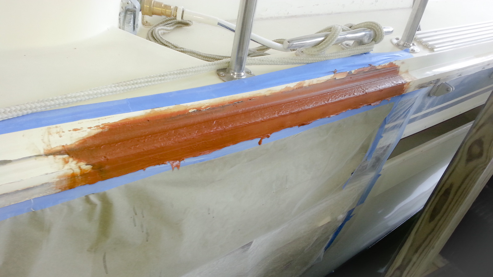 Yacht Fiberglass Repair